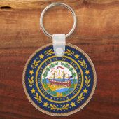 Porte-clés Sceau du drapeau de l'État du New Hampshire (Recto)