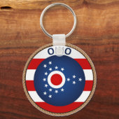 Porte-clés Sceau du drapeau de l'Ohio (Recto)
