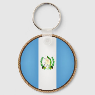 Porte-clés Sceau du drapeau du Guatemala cool