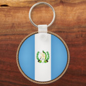 Porte-clés Sceau du drapeau du Guatemala cool (Recto)