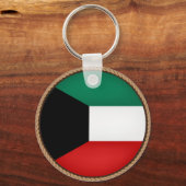 Porte-clés Sceau du drapeau du Koweït cool (Recto)