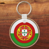 Porte-clés Sceau du drapeau du Portugal cool (Recto)