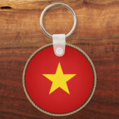 Porte-clés Sceau du drapeau du Vietnam cool (Recto)