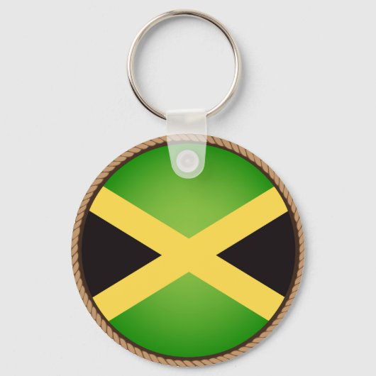 Porte-clés Sceau du drapeau jamaïcain cool (Recto)