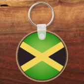 Porte-clés Sceau du drapeau jamaïcain cool (Recto)
