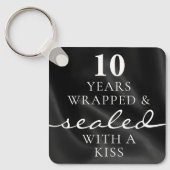 Porte-clés Scellé avec un baiser Black 10e anniversaire (Recto)