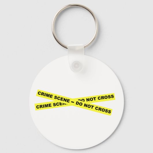 Porte-clés Scène criminelle - Ne pas traverser (Recto)