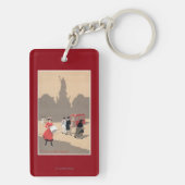 Porte-clés Scène d'art déco de Place de la Republique (Dos)