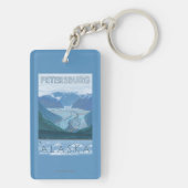 Porte-clés Scène de glacier - Pétersbourg, Alaska (Dos)