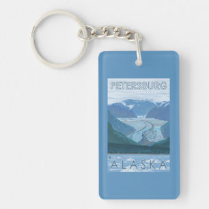 Porte-clés Scène de glacier - Pétersbourg, Alaska