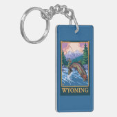Porte-clés Scène de pêche de mouche - Wyoming (Devant gauche)