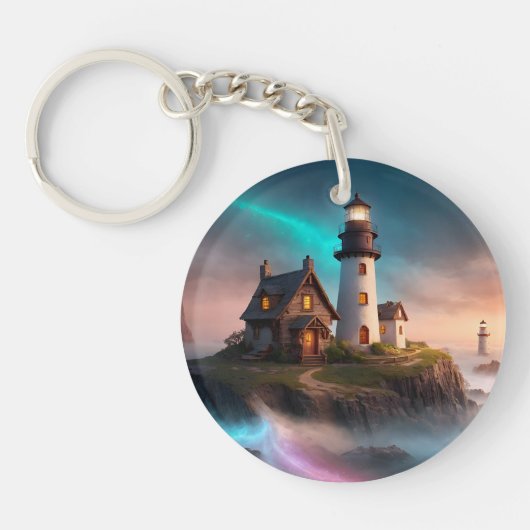 Porte-clés Scène de phare magique (Devant)