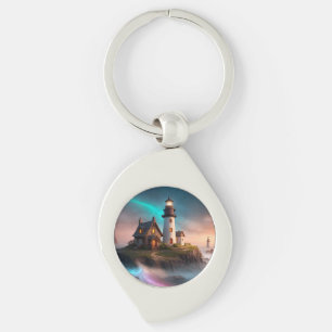 Porte-clés Scène de phare magique