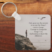 Porte-clés Scène de plage contemplative de la prière de la sé (Recto)