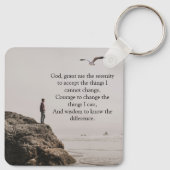 Porte-clés Scène de plage contemplative de la prière de la sé (Dos)