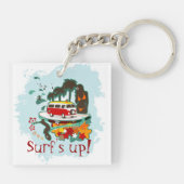 Porte-clés Scène De Plage Tropicale (Dos)