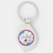 Porte-clés Scène de rêve papillon NOM de bijoux (Devant)