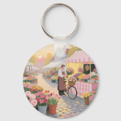 Porte-clés Scène de rue Fleur Solaire (Verso)
