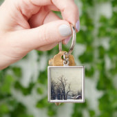 Porte-clés Scène d'hiver, 19ème siècle (main)