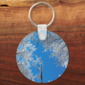 Porte-clés Scène hivernale neigeuse (Recto)