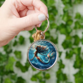 Porte-clés Scène mythique gracieuse de sirène (Main)