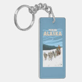 Porte-clés Scène Sledding de chien - le Yukon, Alaska (Devant gauche)