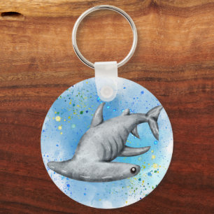 Porte-clés Scène sous-marine avec hippocampe