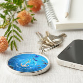 Porte-clés Scène sous-marine personnalisée avec Ancre (Côté)