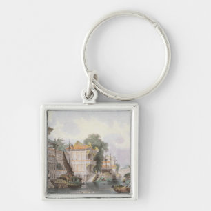 Porte-clés Scène sur le canal de Horan près du canton, c.18