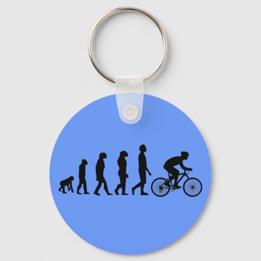 Porte-clés Schéma de l'évolution humaine du cyclisme moderne (Recto)