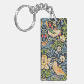 Porte-clés Schéma floral William Morris Strawberry Thief (Devant gauche)