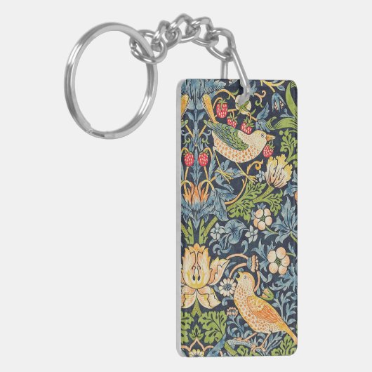 Porte-clés Schéma floral William Morris Strawberry Thief (Devant gauche)