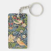 Porte-clés Schéma floral William Morris Strawberry Thief (Dos)