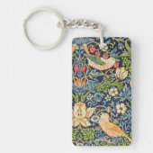 Porte-clés Schéma floral William Morris Strawberry Thief (Devant)