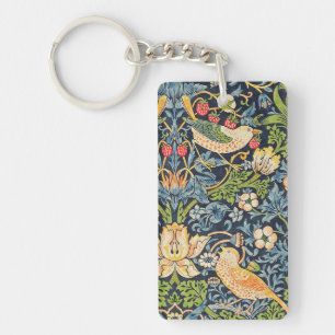 Porte-clés Schéma floral William Morris Strawberry Thief