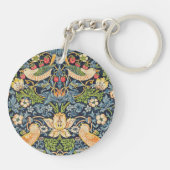 Porte-clés Schéma floral William Morris Strawberry Thief (Dos)