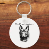 Porte-clés Schipperke Joyeux Visage (Recto)