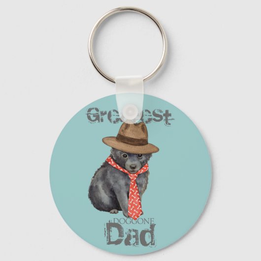 Porte-clés Schipperke Papa (Recto)