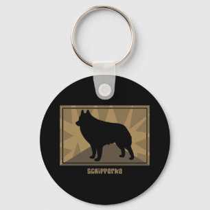 Porte-clés Schipperke terreux