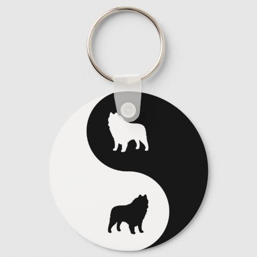 Porte-clés Schipperke Yin Yang (Recto)