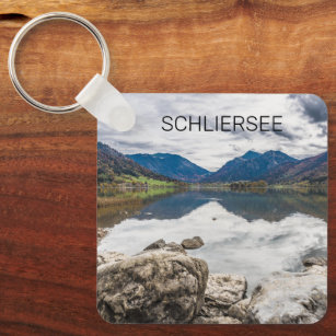 Porte-clés Schliersee Bavière Lac Allemagne Panorama Souvenir