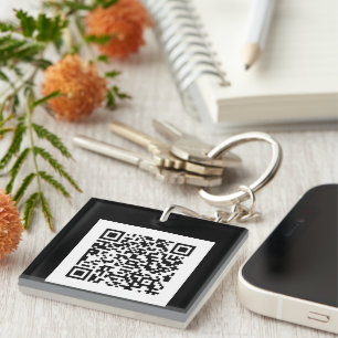 Porte-clés Schlüsselanhänger mit eigenem QR Code