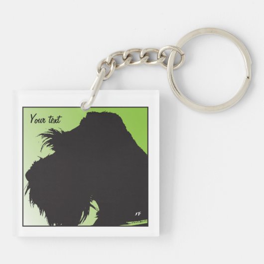 Porte-clés Schnauzer (Dos)