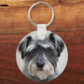 Porte-clés Schnauzer Chien Porte - clé (Recto)