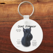 Porte-clés Schnauzer géant Conception de l'histoire (Verso)