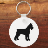 Porte-clés Schnauzer géant (noir) (Recto)