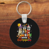 Porte-clés Schnauzer Happy Hallothanksmas Dog Lover Christmas (Recto)