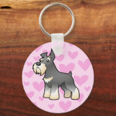 Porte-clés Schnauzer Love (Recto)