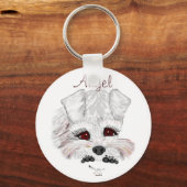 Porte-clés Schnauzer miniature (Recto)
