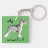 Porte-clés Schnauzer miniature de délivrance (Dos)